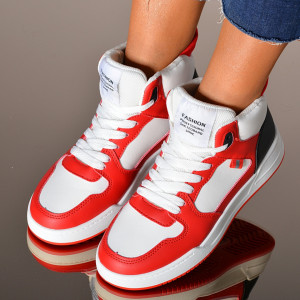 Adidasi Dama Adrya Alb/Rosu- Need 4 Shoes