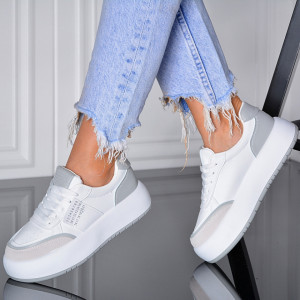 Adidasi Dama Leva Alb/Gri- Need 4 Shoes