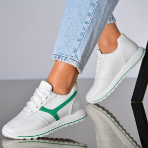 Adidasi Dama Naly 4 Alb/Verde- Need 4 Shoes