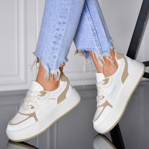 Adidasi Dama Narsia Alb/Kaki- Need 4 Shoes
