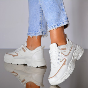 Adidasi Dama Noya Alb/Kaki- Need 4 Shoes