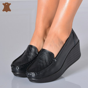 Pantofi Dama Piele Naturala Arien  Negri - Need 4 Shoes