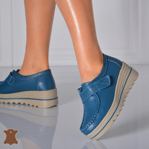 Pantofi Dama Piele Naturala Corso 5 Albastri- Need 4 Shoes