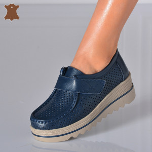 Pantofi Dama Piele Naturala Corso 6 Navy- Need 4 Shoes