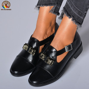 Pantofi Cu Toc Piele Naturala Edesa Negri-Need 4 Shoes