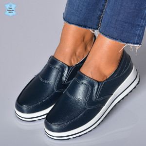 Pantofi Dama Piele Naturala Florena Navy- Need 4 Shoes