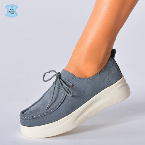 Pantofi Dama Piele Naturala Marllen Gri- Need 4 Shoes