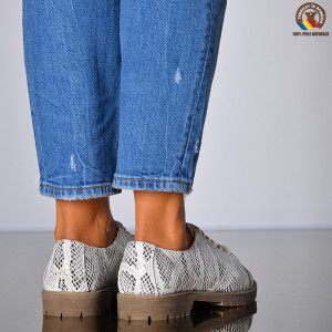 Pantofi Dama Piele Naturala Melysa Gri- Need 4 Shoes