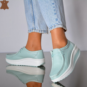 Pantofi Dama Piele Naturala Zena 5 Azur- Need 4 Shoes