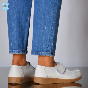 Pantofi Dama Piele Naturala Zora 4 Albi- Need 4 Shoes