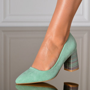Pantofi Cu Toc Dama Alara 2 Verzi- Need 4 Shoes