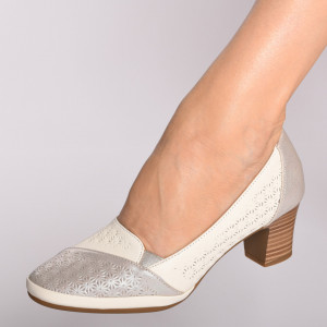 Pantofi Cu Toc Dama Bujor Bej-Need 4 Shoes
