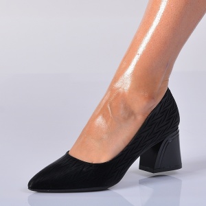 Pantofi Cu Toc Dama Cruella Negri- Need 4 Shoes