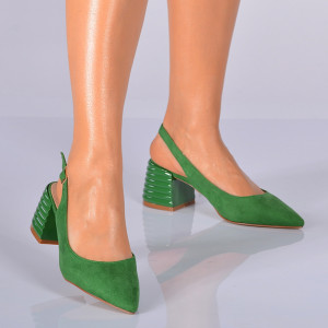 Pantofi Cu Toc Dama Darya Verzi- Need 4 Shoes