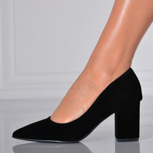 Pantofi Cu Toc Dama Drucila Negri - Need 4 Shoes