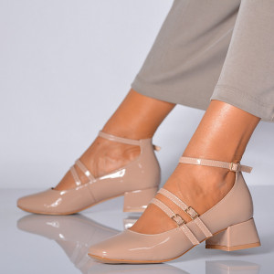 Pantofi Cu Toc Dama Elvyra Nude- Need 4 Shoes