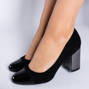 Pantofi Cu Toc Dama Etell Negri- Need 4 Shoes