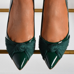 Pantofi Cu Toc Dama Freya Verzi- Need 4 Shoes