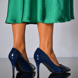 Pantofi Cu Toc Dama Karla Navy- Need 4 Shoes