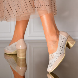 Pantofi Cu Toc Dama Lupe Bej- Need 4 Shoes