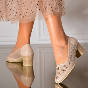Pantofi Cu Toc Dama Moria Bej- Need 4 Shoes