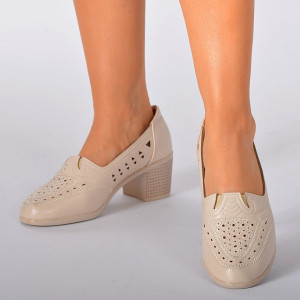 Pantofi Cu Toc Dama Olimpia 2 Bej - Need 4 Shoes
