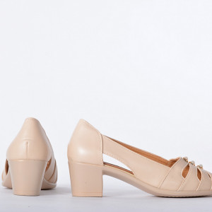 Pantofi Cu Toc Dama Rodica Bej- Need 4 Shoes