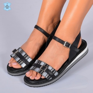 Sandale Dama Piele Naturala Lucia 8 Negre- Need 4 Shoes