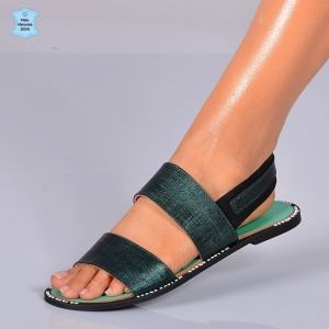 Sandale Dama Piele Naturala Martina Verzi- Need 4 Shoes