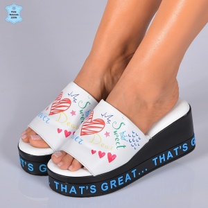 Papuci Dama Piele Naturala Casiela 2 Albi- Need 4 Shoes