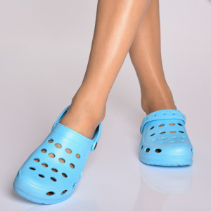 Papuci Dama Domino Baby Blue- Need 4 Shoes