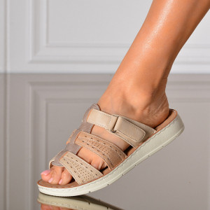 Papuci dama Norma Bej- Need 4 Shoes