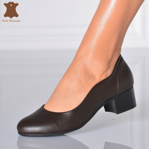 Pantofi Cu Toc Piele Naturala Carmen Maro- Need 4 Shoes
