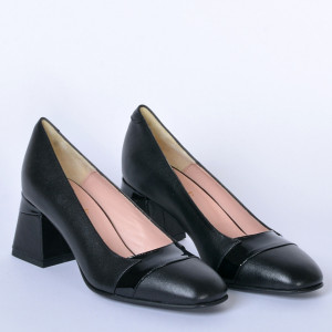 Pantofi Cu Toc Piele Naturala Davina Negri- Need 4 Shoes
