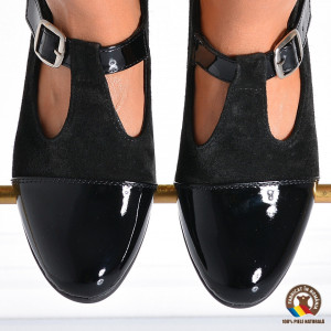 Pantofi Cu Toc Piele Naturala Natalia 2 Negri-Need 4 Shoes