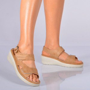 Sandale Cu Platforma Cedra Kaki- Need 4 Shoes