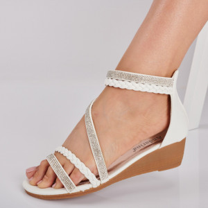 Sandale Cu Platforma Mayra Albe-NEED 4 SHOES