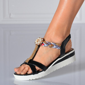 Sandale Cu Platforma Maysa Negre - Need 4 Shoes