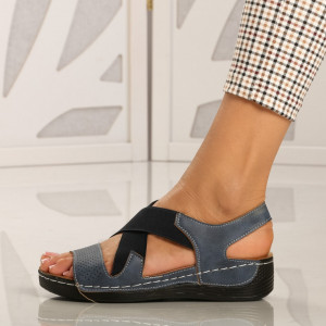 Sandale cu platforma Selin Blue - Need 4 Shoes