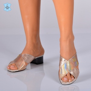 Papuci Dama Piele Naturala Anne Roze- Need 4 Shoes