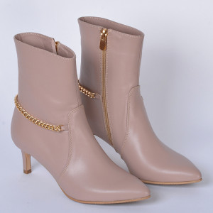 Botine Piele Naturala Seline Nude- Need 4 Shoes