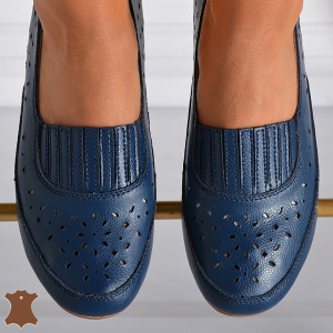 Pantofi Dama Piele Naturala Celia Navy - Need 4 Shoes