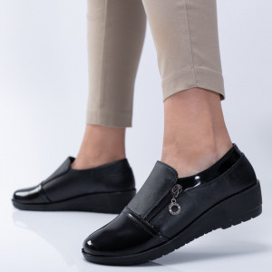 Pantofi Casual Dama Fedora Negri- Need 4 Shoes