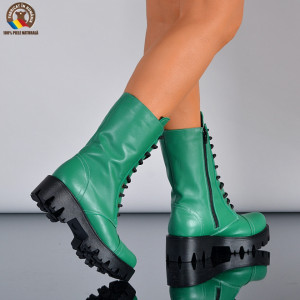 Cizme Dama Piele Naturala Maryn 2 Verzi- Need 4 Shoes