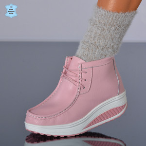 Ghete dama Piele Naturala Zena 2 Roz- Need 4 Shoes