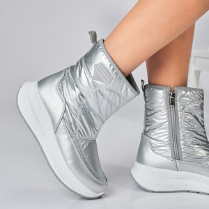 Ghete Dama Imblanite Loki Argintii- Need 4 Shoes