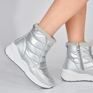 Ghete Dama Imblanite Sergio Argintii- Need 4 Shoes