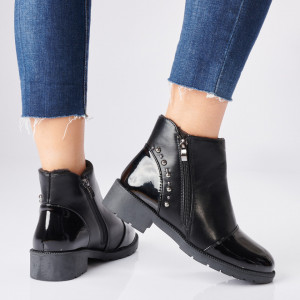 Ghete Dama Imblanite Virginia Negre - Need 4 Shoes