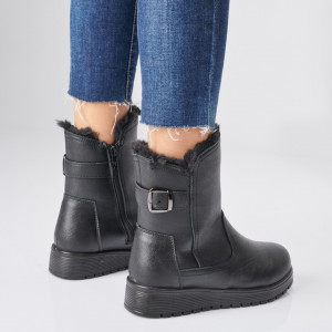 Cizme Dama Imblanite Karim Negre - Need 4 Shoes