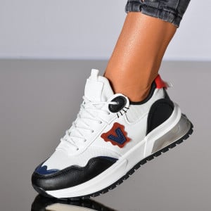 Adidasi Dama Ayda Alb/Negru- Need 4 Shoes